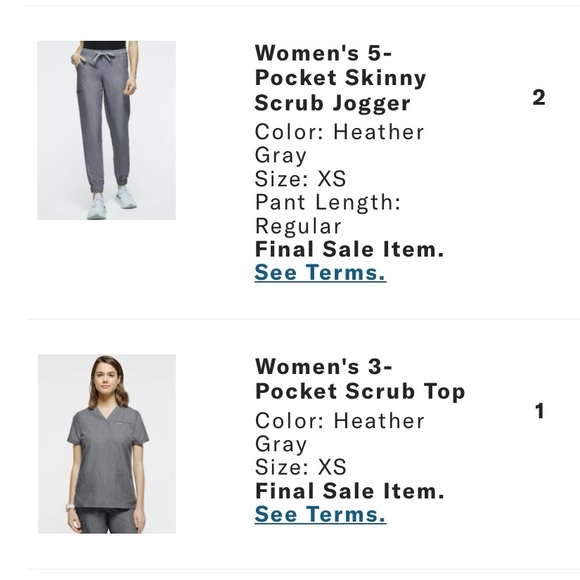 Jaanuu scrub set NWT, both xs - Picture 1 of 1